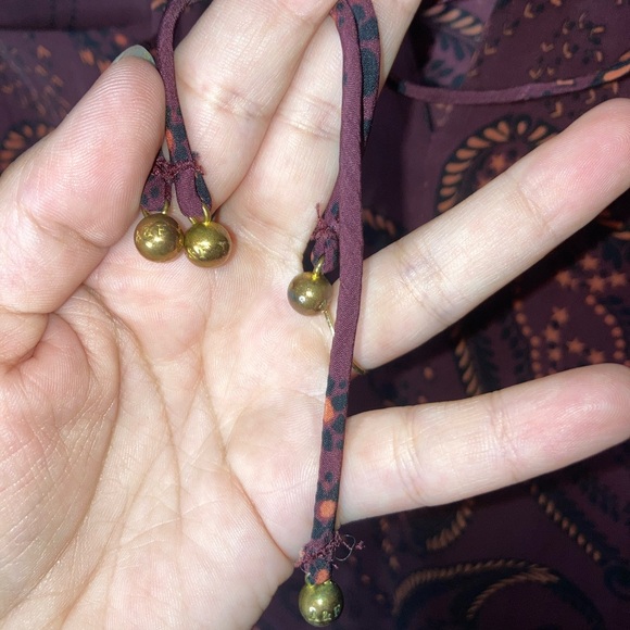 Abercrombie & Fitch Dressy Smocked Mock Neck Top XS - Picture 3 of 13